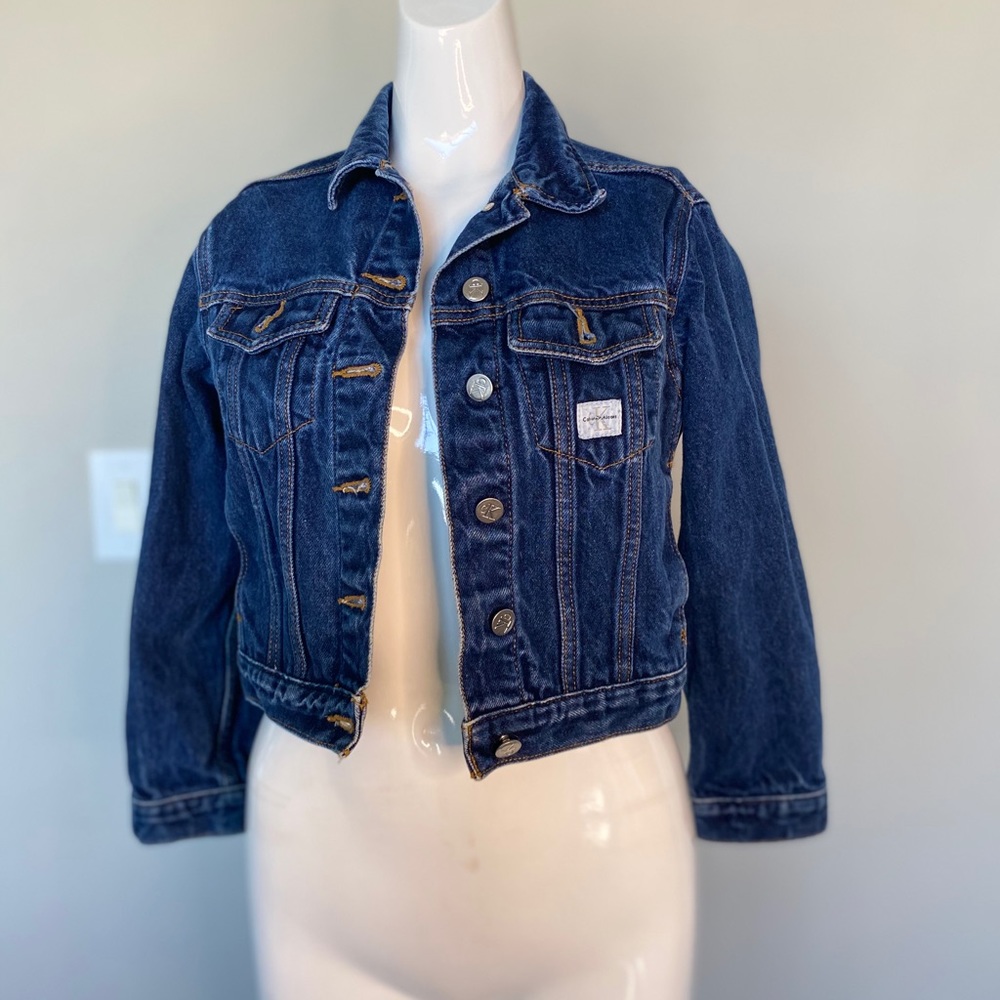 Calvin Klein jeans cropped Jean jacket vintage